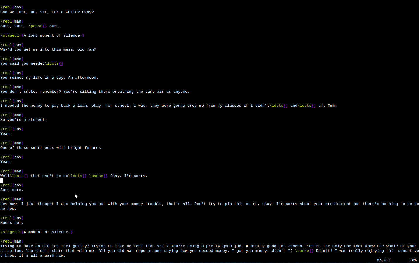 VimWriting
