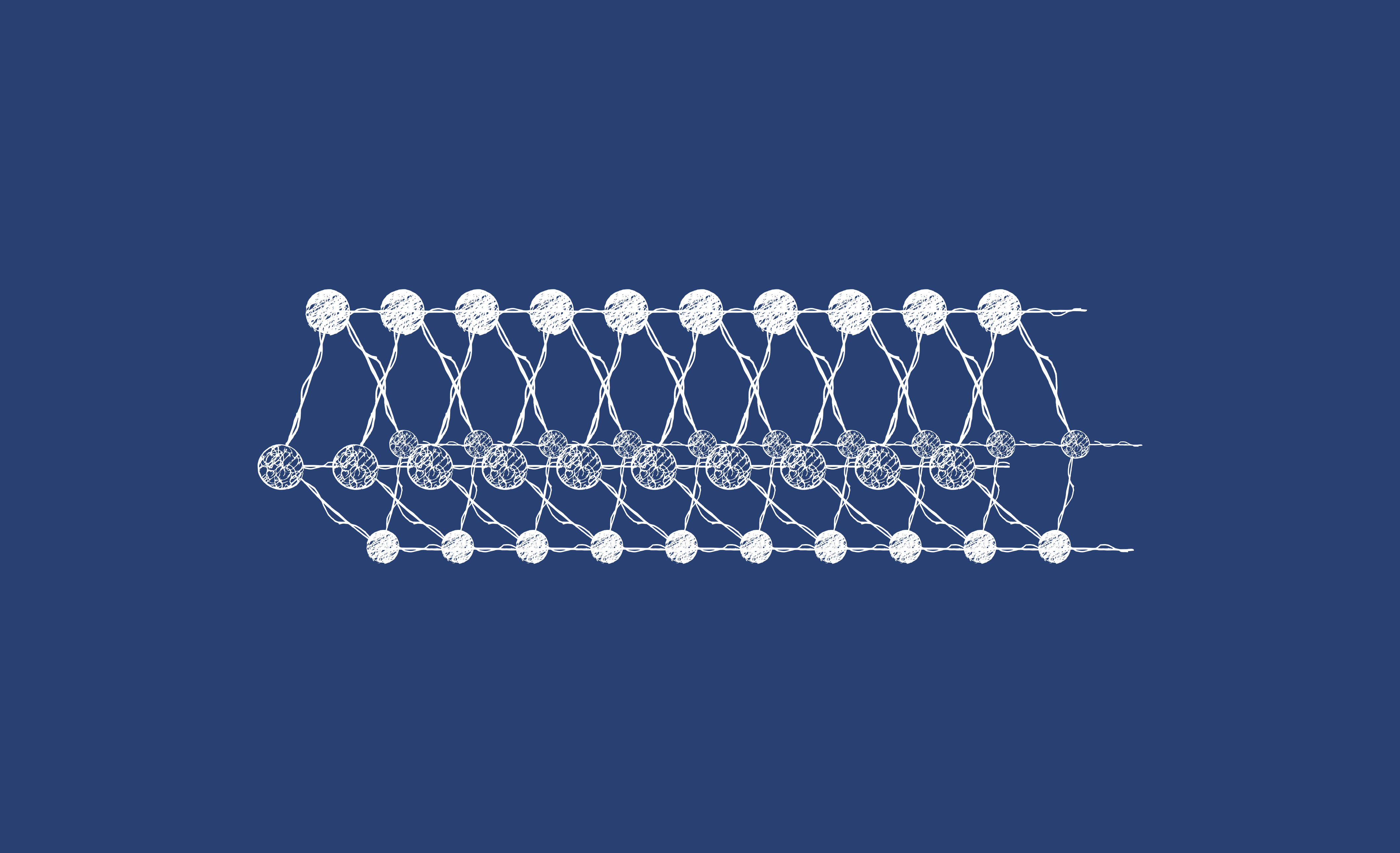 white scribbles on dark blue