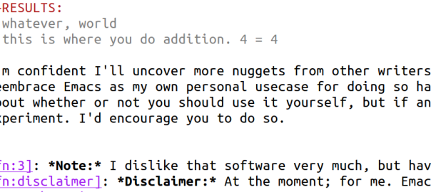starting (again) to use emacs